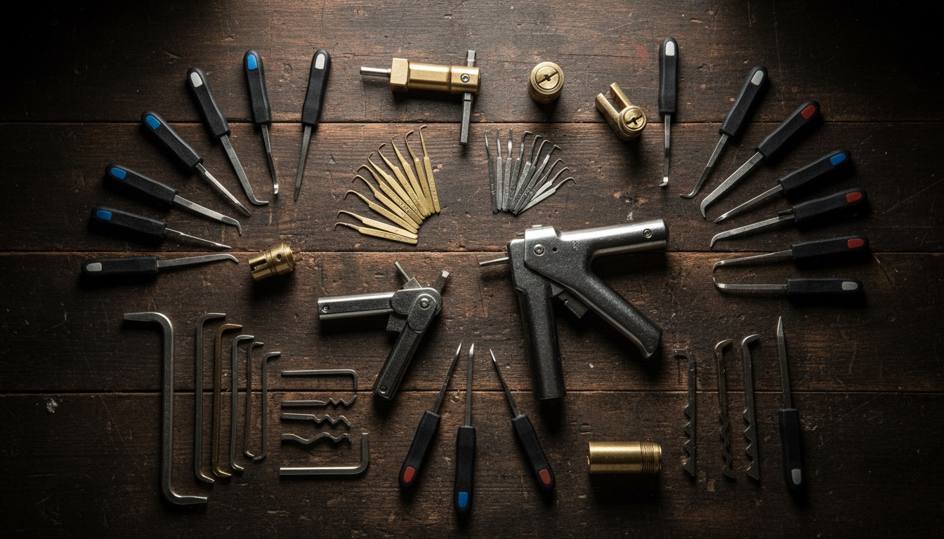 Outils professionnels de serrurerie — atelier Serrurerie de La Voute Lyon 7